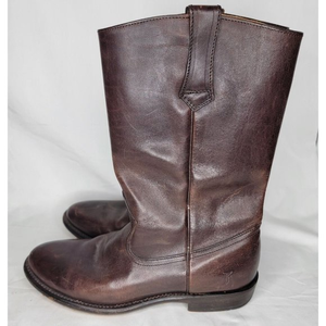 Frye Womens Pull On Leather Boots Brown 4001 8 1/2 D‎